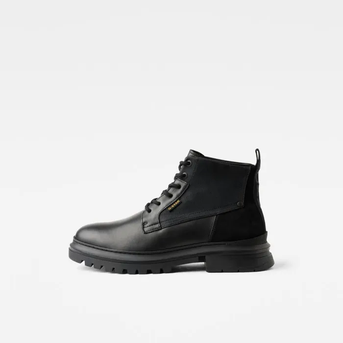Footwear Men GStar RAW Millery Mid Leather Boots Black
