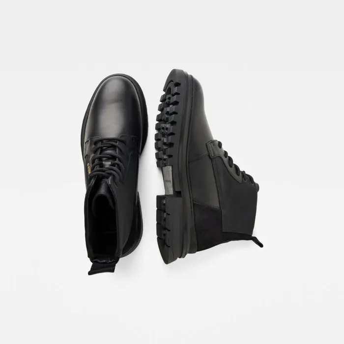 Footwear Men GStar RAW Millery Mid Leather Boots Black