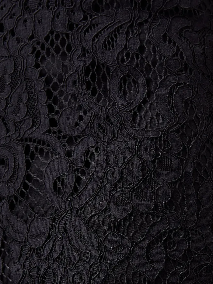French Connection Asura Lace Flared Trousers Blackout Woman Trousers