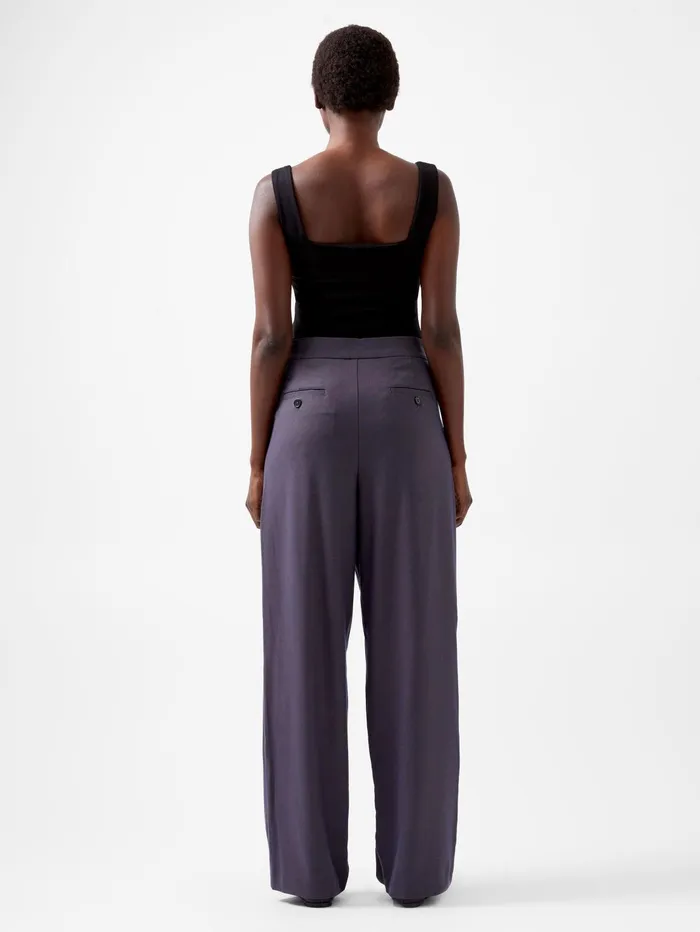 French Connection Carmine Flannel Trousers Charcoal Woman Trousers