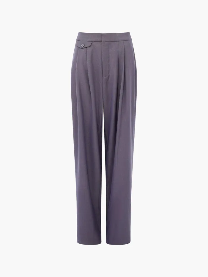 French Connection Carmine Flannel Trousers Charcoal Woman Trousers