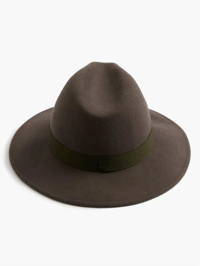 French Connection Felt Trilby Hat Grey Woman Hats