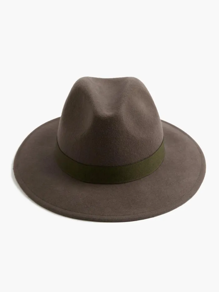 French Connection Felt Trilby Hat Grey Woman Hats