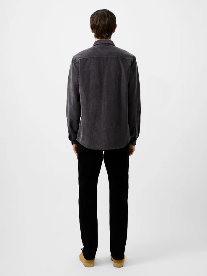 French Connection Jumbo Cord Shirt Dark Grey Man Shirts