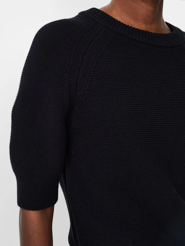 French Connection Lily Mozart Short Sleeve Jumper Moonless Night Woman Jumpers and Cardigans