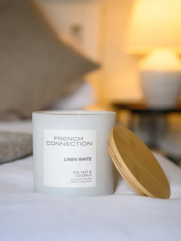 French Connection Linen White Serenity Natural Home Home Accessories