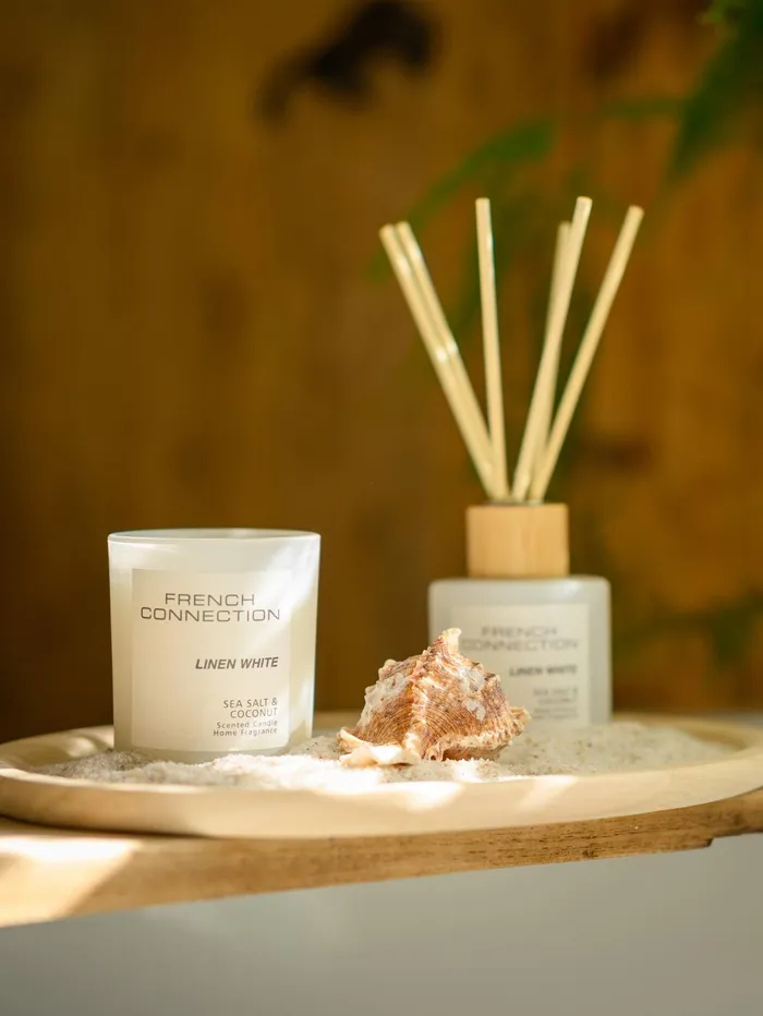 French Connection Linen White Serenity Natural Home Home Accessories