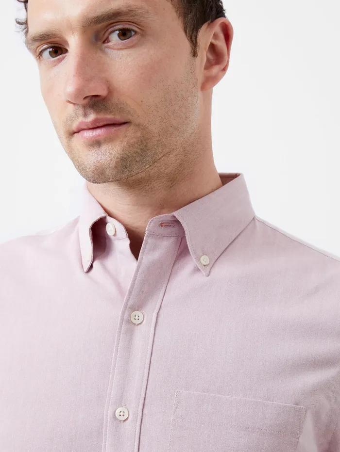 French Connection Regular Fit Button Down Oxford Shirt Pink Man Shirts