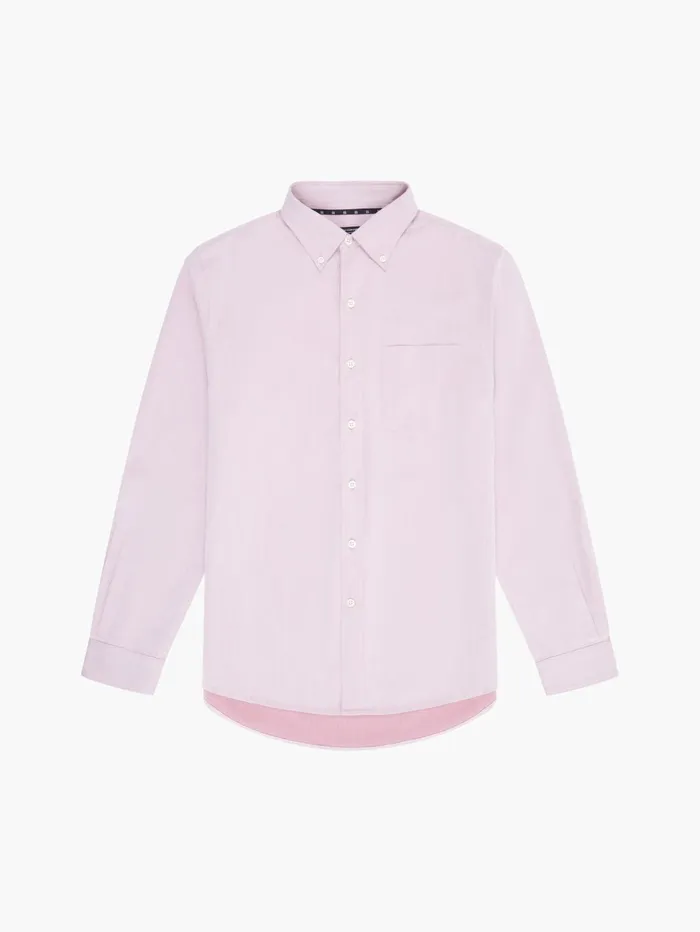 French Connection Regular Fit Button Down Oxford Shirt Pink Man Shirts