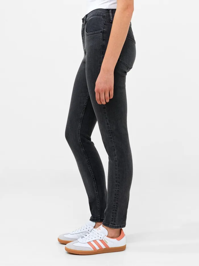 French Connection Soft Stretch Denim High Rise Skinny Jeans 30 Inch Charcoal Woman Trousers