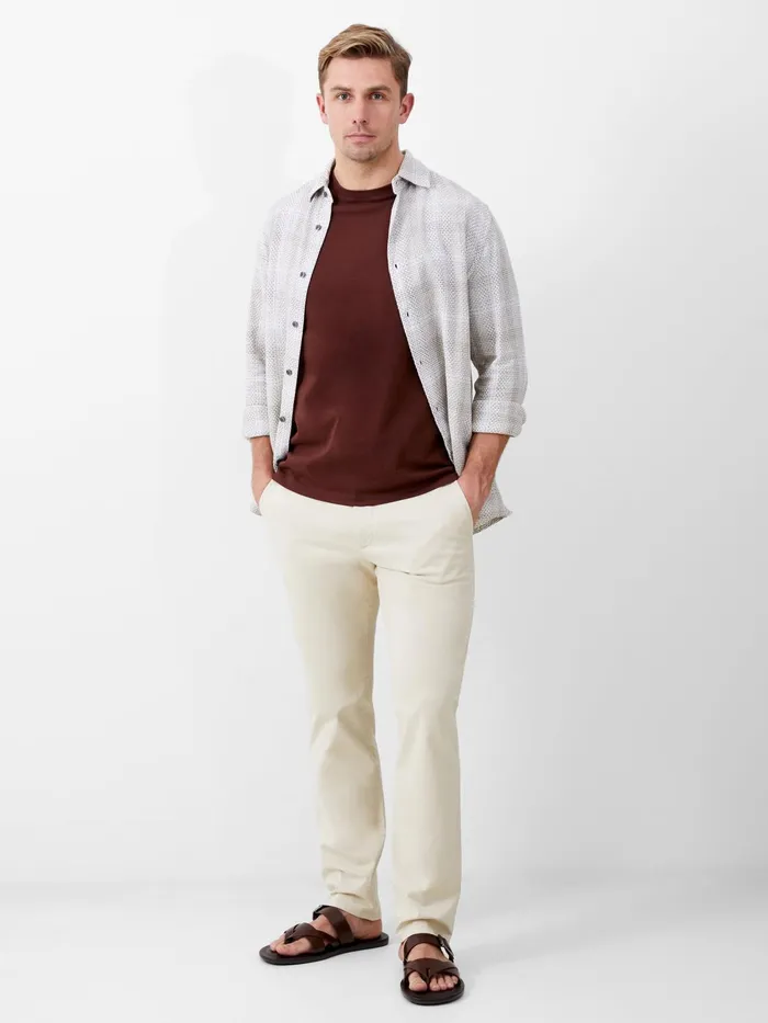 French Connection Stretch Chino Trousers 8211 Stone Man Trousers