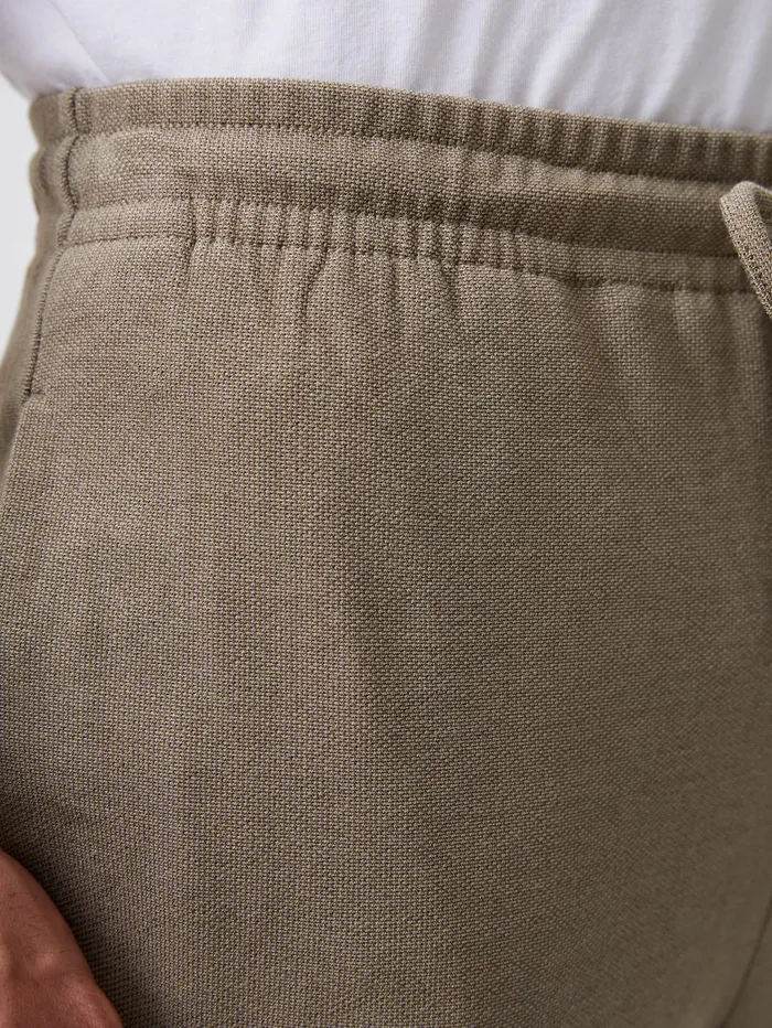 French Connection Twill Tie Waistband Joggers Sand Man Trousers