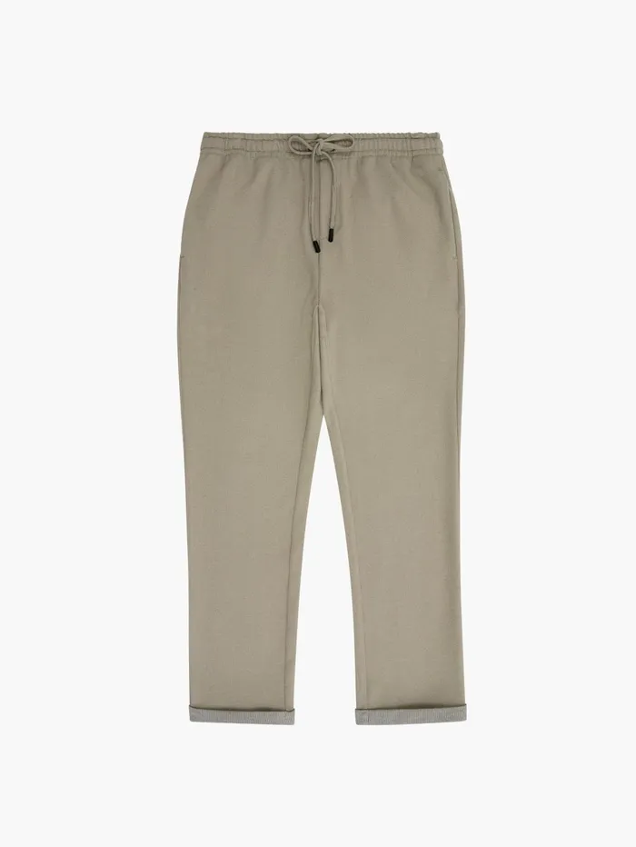 French Connection Twill Tie Waistband Joggers Sand Man Trousers
