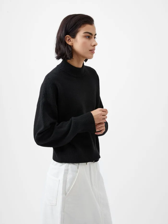 French Connection Vhari Recycled Crew Neck Jumper Black Woman Jumpers and Cardigans French Connection Vhari Recycled Crew Neck Jumper Black Woman Jumpers and Cardigans