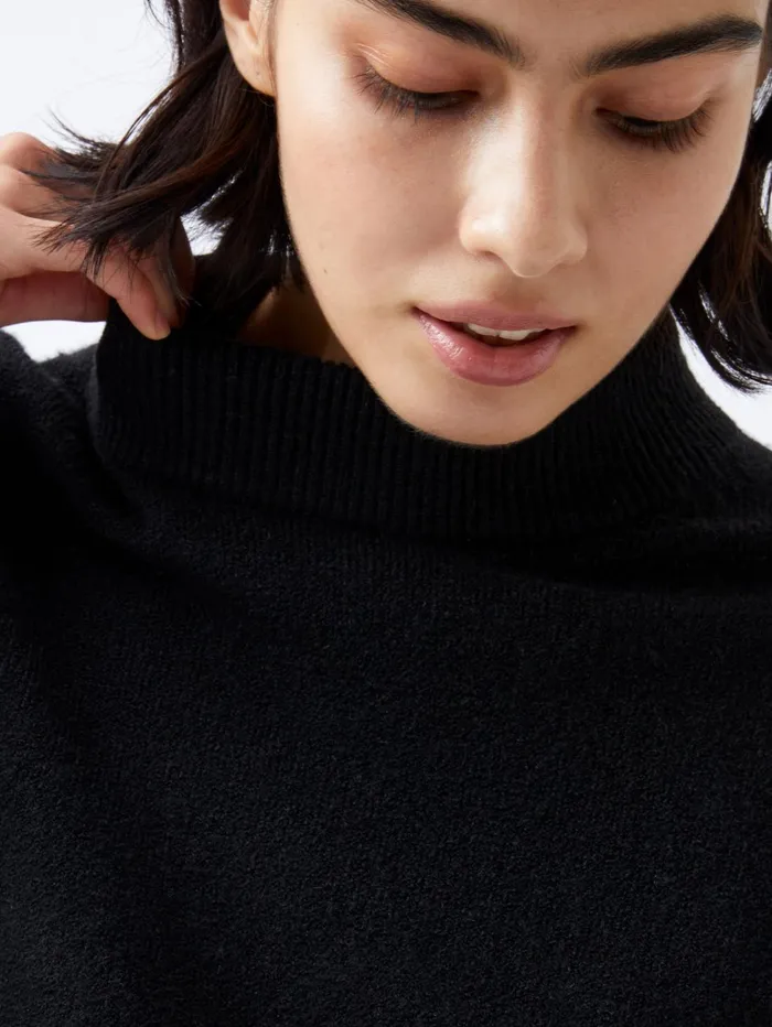 French Connection Vhari Recycled Crew Neck Jumper Black Woman Jumpers and Cardigans