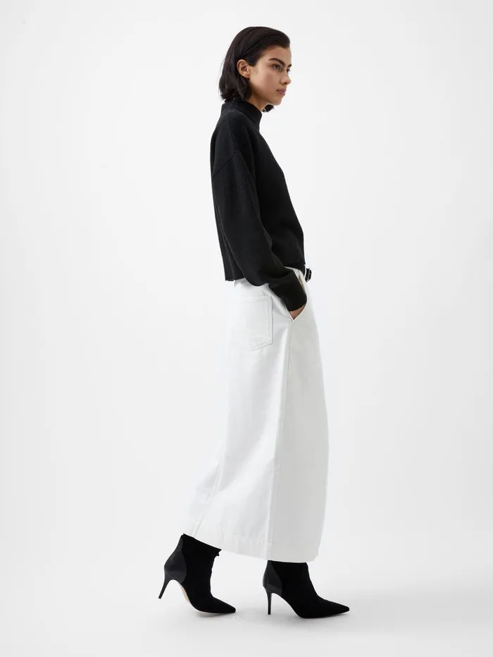 French Connection Vhari Recycled Crew Neck Jumper Black Woman Jumpers and Cardigans