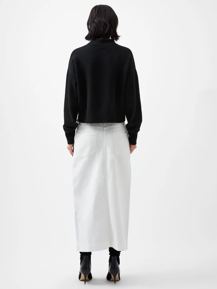 French Connection Vhari Recycled Crew Neck Jumper Black Woman Jumpers and Cardigans