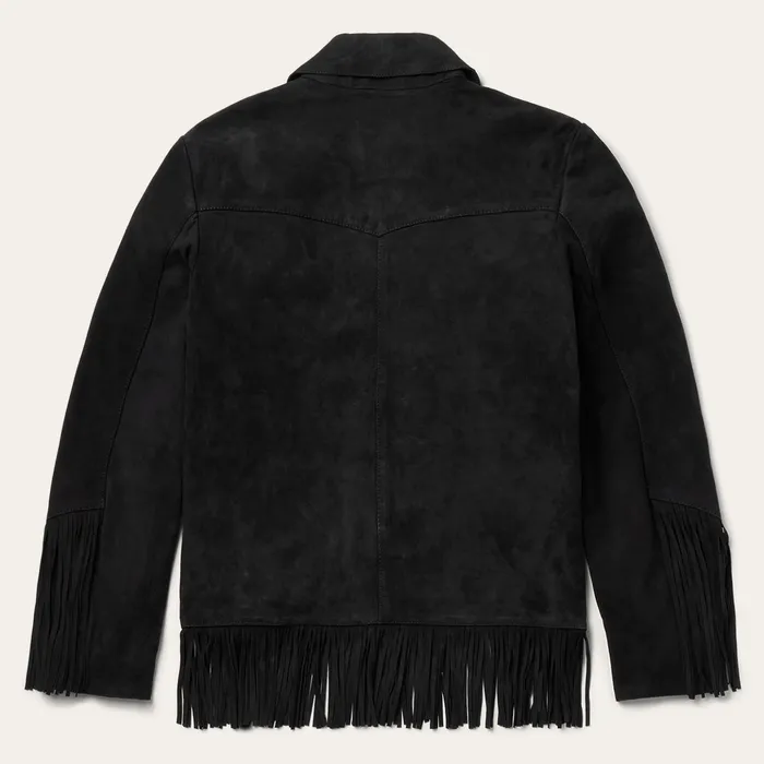 Fringe Jackets Women Stetson Fringe Suede Jacket Black