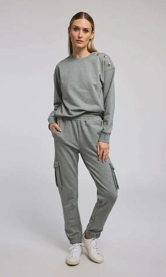 Generation Love Clothing Chandra Fleece Sweatpants Heather Grey Women Pants
