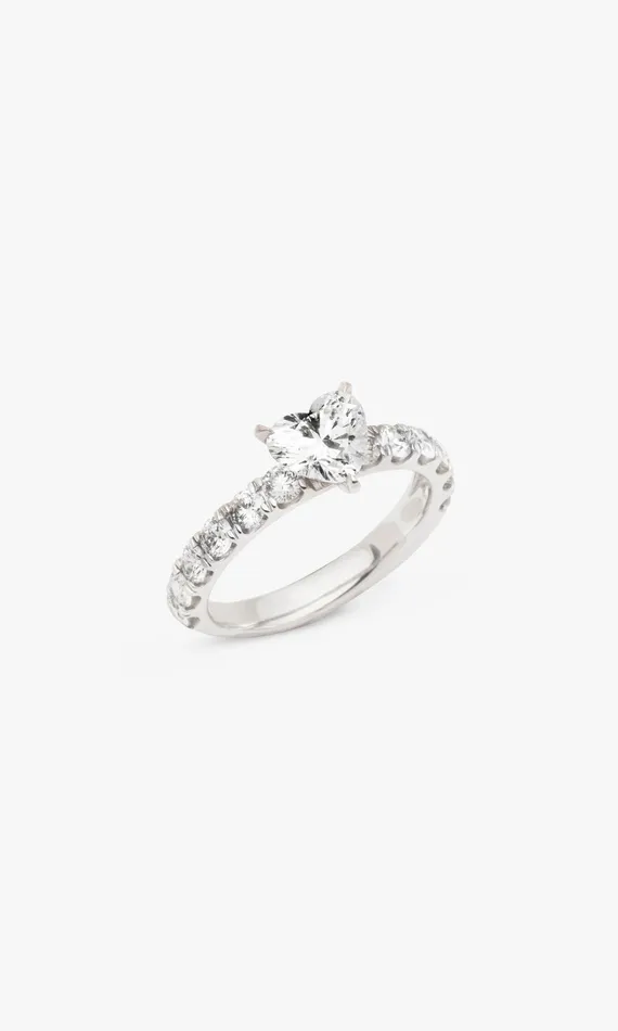 Generation Love Clothing Le Grand Amour Heart Ring 104 Carat White Gold Women Fine Jewelry Generation Love Clothing Le Grand Amour Heart Ring 104 Carat White Gold Women Fine Jewelry