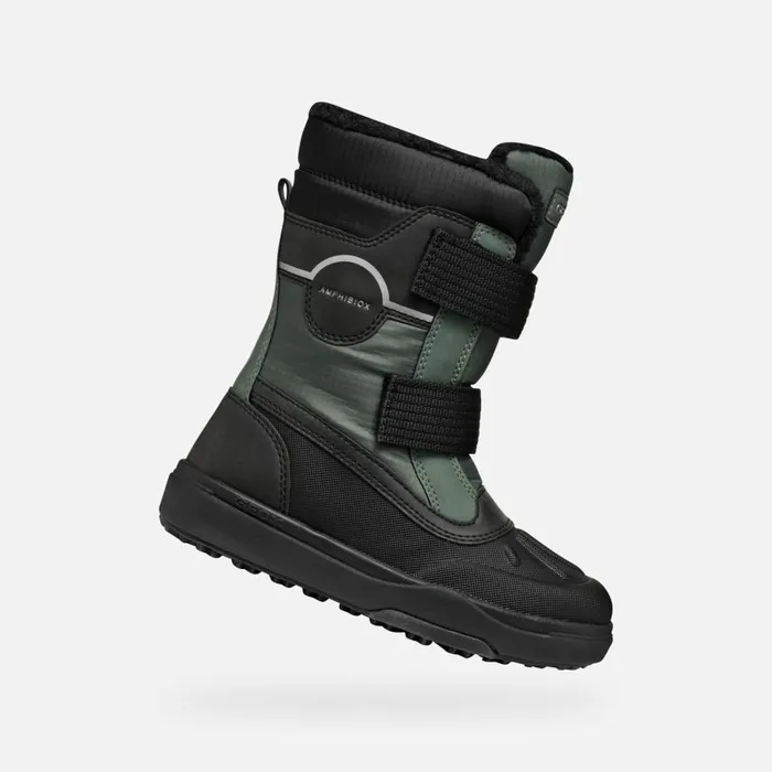 Geox Ankle Boots BUNSHEE PG ABX JUNIOR Dark GreenBlack Mid Calf Boots Dark Greenblack 8211 Kids Geox Ankle Boots BUNSHEE PG ABX JUNIOR Dark GreenBlack Mid Calf Boots Dark Greenblack 8211 Kids