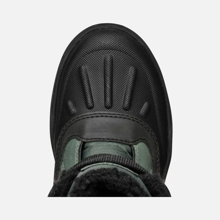 Geox Ankle Boots BUNSHEE PG ABX JUNIOR Dark GreenBlack Mid Calf Boots Dark Greenblack 8211 Kids