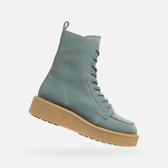 Geox Ankle Boots ELIDEA WOMAN Sage Combat Boots Sage 8211 Woman