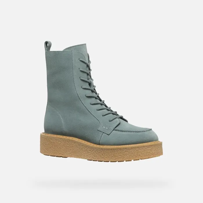 Geox Ankle Boots ELIDEA WOMAN Sage Combat Boots Sage 8211 Woman