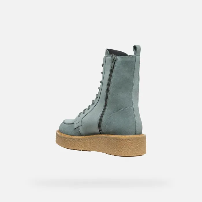 Geox Ankle Boots ELIDEA WOMAN Sage Combat Boots Sage 8211 Woman