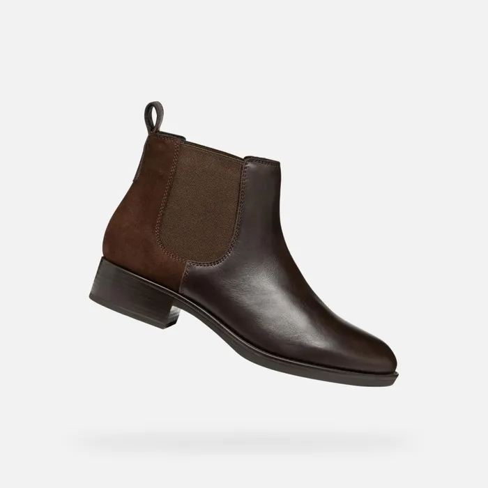 Geox Ankle Boots FELICITY WOMAN Dark Brown Chelsea Boots Dark Brown 8211 Woman Geox Ankle Boots FELICITY WOMAN Dark Brown Chelsea Boots Dark Brown 8211 Woman