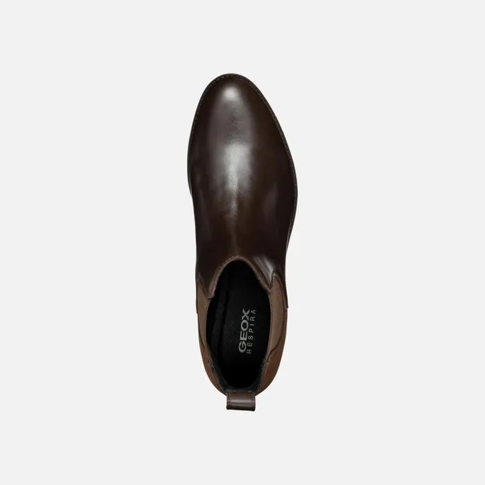 Geox Ankle Boots FELICITY WOMAN Dark Brown Chelsea Boots Dark Brown 8211 Woman