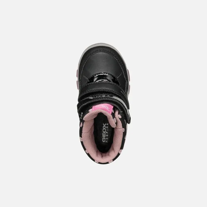 Geox Ankle Boots FLANFIL ABX BABY BlackOld Rose Minnie Blackold Rose 8211 Kids