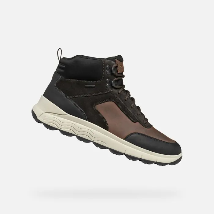 Geox Ankle Boots SPHERICA 4X4 ABX MAN Coffee Waterproof Boots Coffee 8211 Man