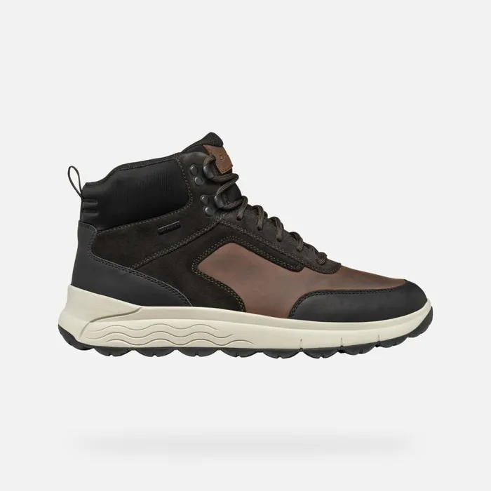 Geox Ankle Boots SPHERICA 4X4 ABX MAN Coffee Waterproof Boots Coffee 8211 Man