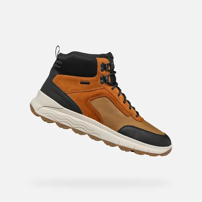 Geox Ankle Boots SPHERICA 4X4 ABX MAN Ochre Waterproof Boots Ochre 8211 Man