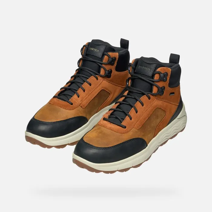Geox Ankle Boots SPHERICA 4X4 ABX MAN Ochre Waterproof Boots Ochre 8211 Man