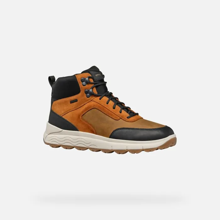 Geox Ankle Boots SPHERICA 4X4 ABX MAN Ochre Waterproof Boots Ochre 8211 Man