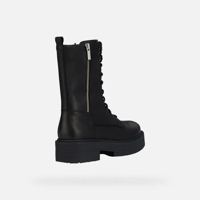 Geox Ankle Boots SPHERICA EC7 J Combat Boots Black Woman Geox Black 8211 Woman