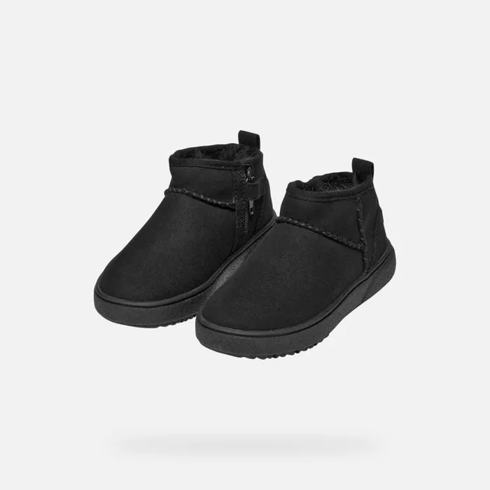 Geox Ankle Boots THELEVEN GIRL Black Mid Calf Boots Black 8211 Kids