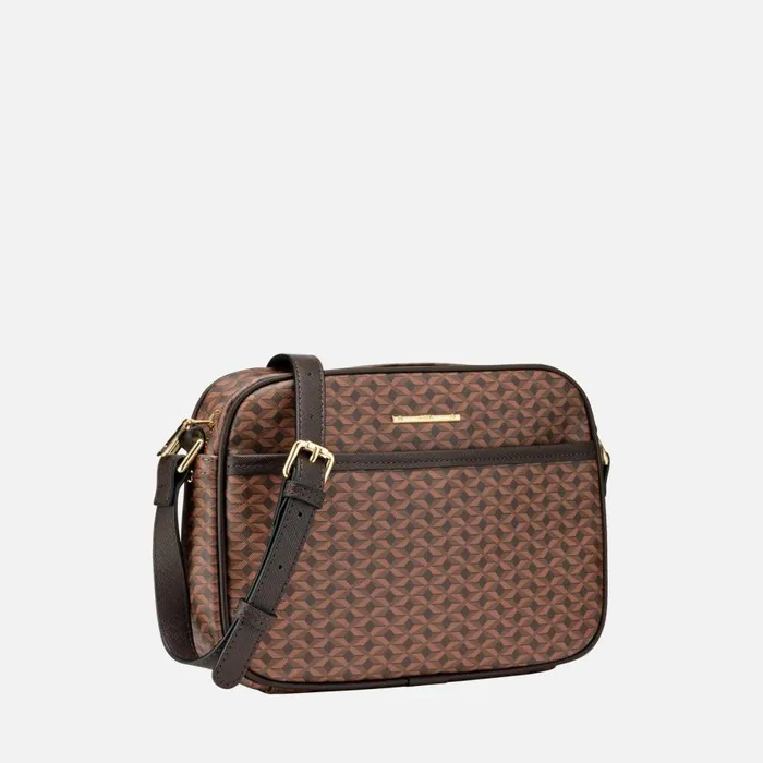 Geox Bags CELESTYE WOMAN Dark Brown Crossbody Bag Dark Brown 8211 Woman