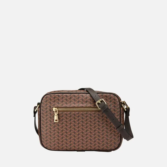 Geox Bags CELESTYE WOMAN Dark Brown Crossbody Bag Dark Brown 8211 Woman