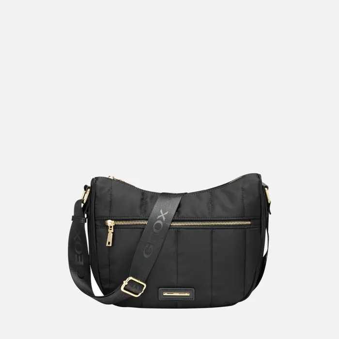 Geox Bags TRAVEGGY S WOMAN Black Crossbody Bag Black 8211 Woman