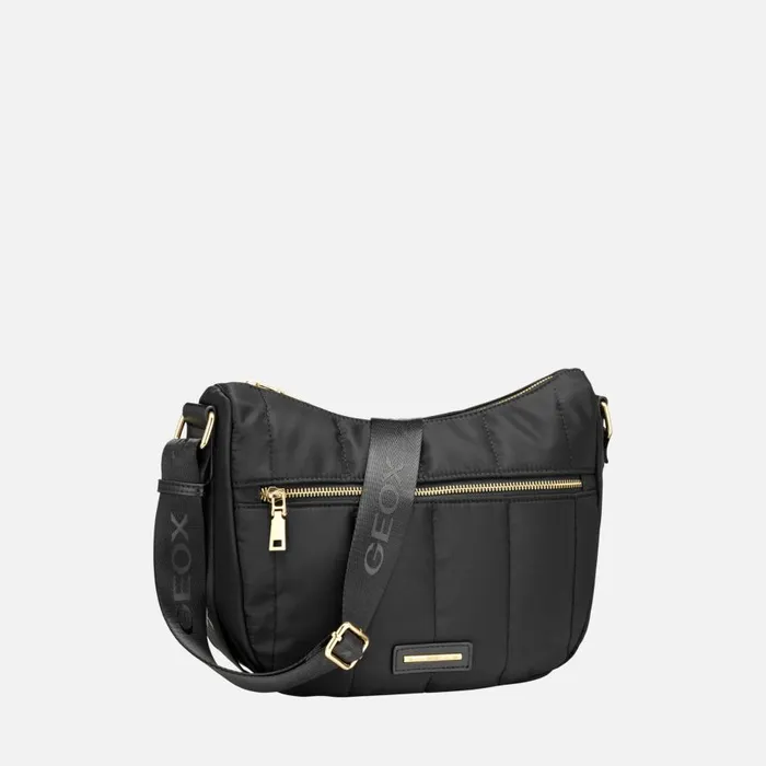 Geox Bags TRAVEGGY S WOMAN Black Crossbody Bag Black 8211 Woman