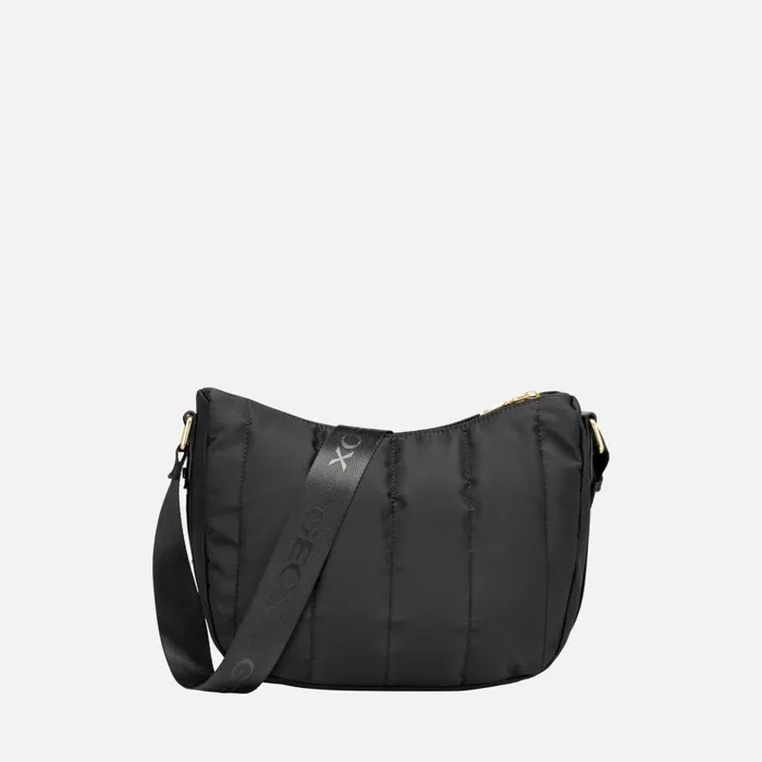 Geox Bags TRAVEGGY S WOMAN Black Crossbody Bag Black 8211 Woman