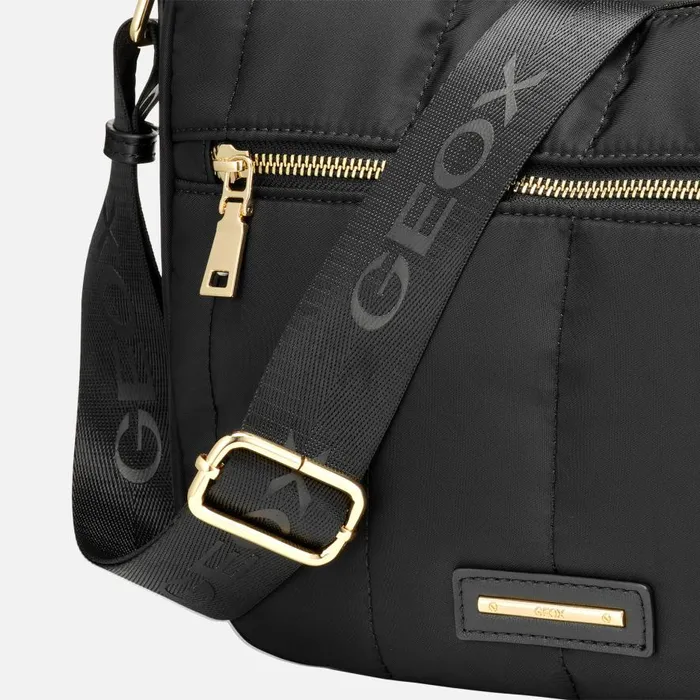 Geox Bags TRAVEGGY S WOMAN Black Crossbody Bag Black 8211 Woman