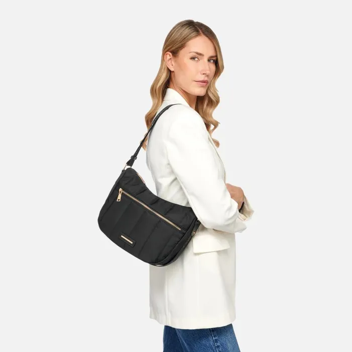 Geox Bags TRAVEGGY S WOMAN Black Crossbody Bag Black 8211 Woman