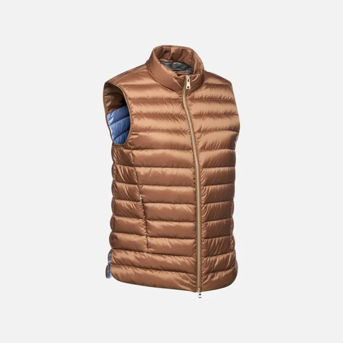 Geox Down Jackets JAYSEN WOMAN Partridge Sleeveless Down Jacket Partridge 8211 Woman