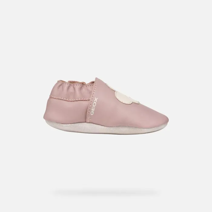 Geox First Steps GLOVIEDOO BABY Old RoseIvory Laceless Sneakers Old Roseivory 8211 Kids