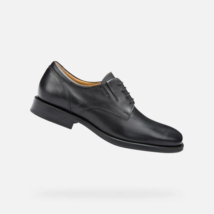 Geox Formal Shoes FEDERICO Men039s Black Leather Shoes SS23 Black 8211 Man