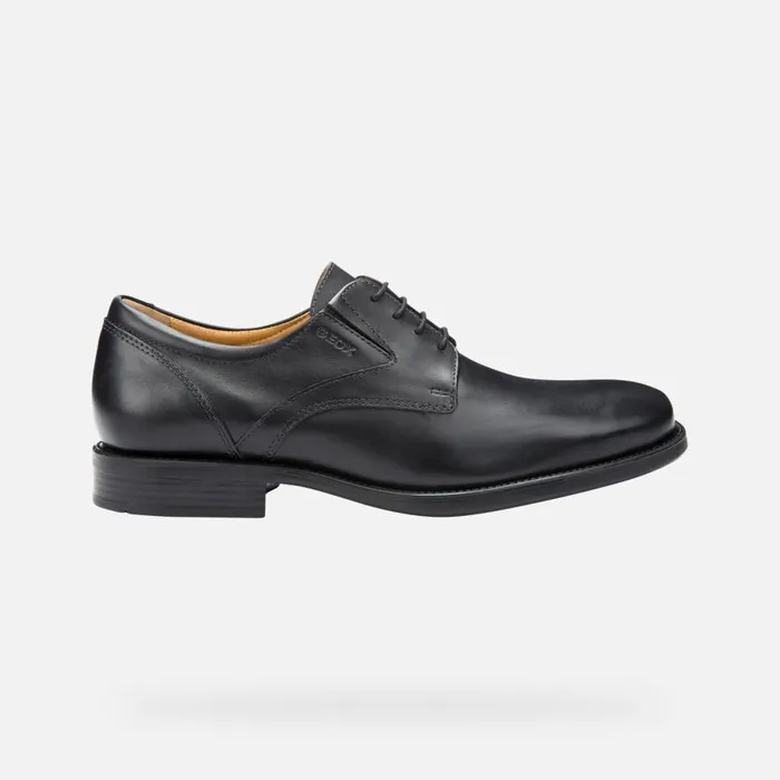 Geox Formal Shoes FEDERICO Men039s Black Leather Shoes SS23 Black 8211 Man
